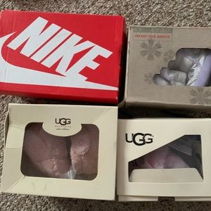 Baby UGGS and north face baby shoes